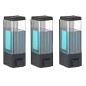 Alturas Abs Wall Mounted Shampoo Sanitizer Lotion Hand Dish Wash Gel Liquid Soap Dispenser for Bathroom and Kitchen (350ml Black -3pc)