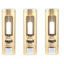 Alturas Abs Wall Mounted Shampoo Sanitizer Lotion Hand Dish Wash Gel Liquid Soap Dispenser for Bathroom and Kitchen (400ml Golden Capsule-3pc)