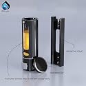 ALTURAS Abs Wall Mounted Shampoo Sanitizer Lotion Hand Dish Wash Gel Liquid Soap Dispenser for Bathroom and Kitchen (300ml Capsule black-2pc)