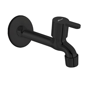 alturas rust proof pvd coated matte black fusion long body tap for bathroom and kitchen -set of 1