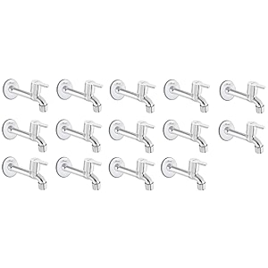 alturas stainless steel flora long body tap for bathroom and kitchen -set of 14
