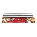 ALU ALU 18 Meters Silver Aluminium Foil | Premium Quality | 11 Micron Thickness | Keeps Food Warm and Hygienic | Ideal for Food Wrapping, Packing, Storing and Serving