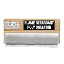 Aluf Plastics 6 MIL Thick Extra Strong Heavy Duty Fire Retardant Clear All Purpose Vapor and Moisture Barrier Sheet Tarp/Drop Cloth - 20" x 100' - For Painting, Furniture, Carpet, &amp; Contractor