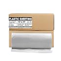 Aluf Plastics 6 MIL Thick Extra Strong Heavy Duty Clear All Purpose Vapor and Moisture Barrier Sheet Tarp/Drop Cloth - 10' x 25' - for Painting, Furniture, Carpet, Contractor, &amp; Construction