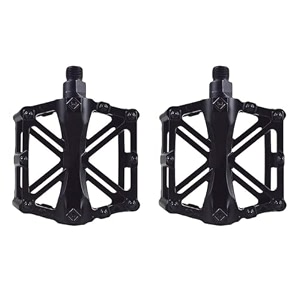 aluminium alloy mtb cycle road bicycle flat pedals pedal black