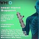 Aluminium Hand Resting Splint, Wrist Support Hand Orthosis Full Cockup Stroke & Paralysis (For Left Hand, L)