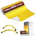 Aluminum Adhesive Heat Shield Wrap for Automotive, 12x12 in, Gold
