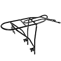 Black Bike Rear Rack Xmas Aluminum Alloy for Outdoor Cycling