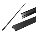Aluminum Black L Corner Guards 21Ga Wall Corner Protector 0.6x0.6x48 10PCS