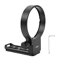 Aluminum Alloy Lens Collar Tripod Mount Ring, 1 / 4in & 3 / 8in Screw Hole, 100mm Quick Release Base, for 100-400mm F5-6.3 DG DN OS E Mount - Stable Support, CNC Machined D