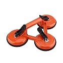 Aluminum Alloy Vacuum Suction Cup Glass Lifter Puller for Moving Glass Tiles Mirrors Metal Sheets and Appliance Panels (3 claws)