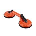 Aluminum Alloy Vacuum Suction Cup Glass Lifter Puller for Moving Glass Tiles Mirrors Metal Sheets and Appliance Panels (2 claws)