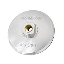 Aluminum Backer Pad, Hook and Loop Backing Pad, 5/8”-11 Threaded 4"