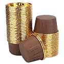 Aluminum Foil Cupcake Cups, Eusoar Disposable Muffin Liners 50Pcs, Baking Cups, Aluminum Cupcake Tip Pan Ramekin Holders, Little Pudding Cups