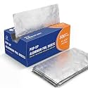 Aluminum Foil Sheets Pre Cut Pop Up, 9 x 10.75 Inches, 500 Sheets Bulk Pack, Disposable Foil Wraps for Food Service, Catering, BBQ, Restaurant, Kitchen Use – BronzeOx