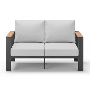 Aluminum Outdoor Patio Furniture Loveseat All Weather