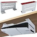 Aluminum Under Desk Mount for PS5 Slim & PS5, No Drill (White)