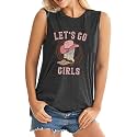 ALUS Womens Graphic Tank Tops Summer T Shirts Sleeveless Casual Loose Tunic Blouses