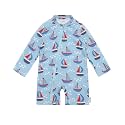 ALVA Baby Boy's One Piece Swimsuit,UPF50+Sun Protection Rash Guard Swimwear