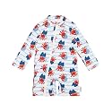ALVA Baby Boy's One Piece Swimsuit,UPF50+Sun Protection Rash Guard Swimwear