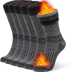 alvada warm thermal wool socks for winter moisture wicking and breathable cozy boot socks