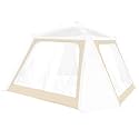 Alvantor® 2 Pcs Clear PVC Door Curtains, Customized Vinyl Curtain for Instant Gazebo, Weather &amp; Cold Resistant, Viewing, Buckle Easy Setup, for Outdoor Canopy Pergola (Tent Not Included)