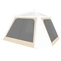 Alvantor® 2 Pcs Mosquito Net Curtains, Customized Mesh Curtain for Instant Gazebo, Anti-Bugs, Breathable, Viewing, Buckle Easy Setup, for Outdoor Canopy Pergola (Tent Not Included)