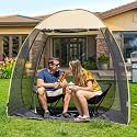 Alvantor® Pop Up Screen House Tent, 7'x4' Instant Camping Screen Room, Screen Gazebo Canopy for Patios/Deck/Backyard, Portable Mesh Tent with Shade Cloths, Easy Set Up, 2-3 Person