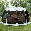 Alvantor Pop Up Screen House Tent, Instant Outdoor Gazebo with Mosquito Netting &amp; UPF 50+ Sun Protection, Portable Canopy Shelter for Patio, Backyard, Camping (2-10 Person)