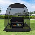 Alvantor Pop Up Screen House Tent, Instant Outdoor Gazebo with Mosquito Netting &amp; UPF 50+ Sun Protection, Portable Canopy Shelter for Patio, Backyard, Camping (2-10 Person)