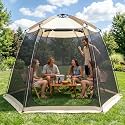 Alvantor® Screen House Gazebo, 4-6 Person Pop Up Screen Tent, Instant Screen Room with Carry Bag, Outdoor Mosquito Tent Camping, Sun Shade Shelter for Patio, Garden, Backyard, Deck 10 x 10 x 7 FT