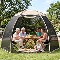 Alvantor® Screen House Mesh Tent, 10 x10 FT Pop Up Outdoor Gazebo with Sun Shade Mosquito Net for Backyard Garden, Beige