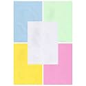 Alvika - Pack of - 100 | 5 Colors - 20 Sheets each | Lemon Yellow | Mint Green | Sky Blue | Rose Pink | White | 75 gsm A4 Size Copier Paper