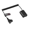 Alvin's Cables NP-FZ100 Dummy Battery to D-TAP Coiled Cable, Camera Power Adapter for Sony A7V, FX3, FX30, A7III, A7 IV,A7S III,A7R III,A7R IV,A7Rv/A7C/A7C II/A7CR/A9/A9 II/A6600/A6700/ZV-E1/ZV-E10 II