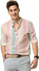 ALVIN ENTERPRISE Men Colorblock Straight Kurta