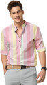 ALVIN ENTERPRISE Men Colorblock Straight Kurta