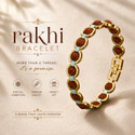 Rudraksh AL-BR-34 Gold Bracelet Set by Alvira