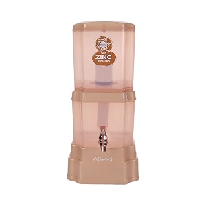always gravity water purifier  active copper amp zinc booster  non-electric gravity based purifier  ideal for home amp office  15 litre capacity  copper