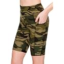 ALWAYS Women's High Waist Bike Shorts - Athletic Workout Tummy Control Stretch Running Yoga Pants