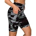 ALWAYS Women's High Waist Bike Shorts - Athletic Workout Tummy Control Stretch Running Yoga Pants