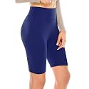 ALWAYS Women's High Waist Bike Shorts - Athletic Workout Tummy Control Stretch Running Yoga Pants