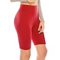 ALWAYS Women's High Waist Bike Shorts - Athletic Workout Tummy Control Stretch Running Yoga Pants