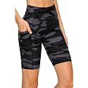 ALWAYS Women's High Waist Bike Shorts - Athletic Workout Tummy Control Stretch Running Yoga Pants