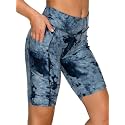 ALWAYS Women's High Waist Bike Shorts - Athletic Workout Tummy Control Stretch Running Yoga Pants