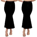 ALYNE Blended Saree Shapewear Petticoat for Women, Women's Blended FullElastic with Drawstring Saree Shapewear, Skirts for Women,Shape Wear Dress for Saree (Pack of 2)