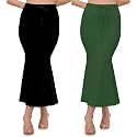 ALYNE Blended Saree Shapewear Petticoat for Women, Women's Blended FullElastic with Drawstring Saree Shapewear, Skirts for Women,Shape Wear Dress for Saree (Pack of 2)