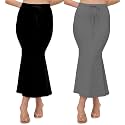 ALYNE Blended Saree Shapewear Petticoat for Women, Women's Blended FullElastic with Drawstring Saree Shapewear, Skirts for Women,Shape Wear Dress for Saree (Pack of 2)