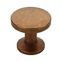 Alzassbg 1.1" Antique Brass Round Cabinet Knobs 30 Pack, AL6044AE