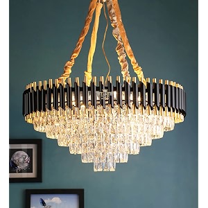 black mamba round chandelier 750 mm