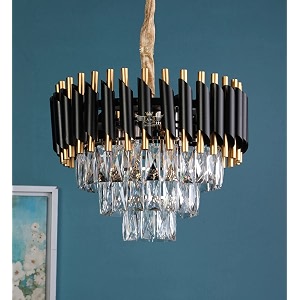 black mamba round chandelier 400 mm
